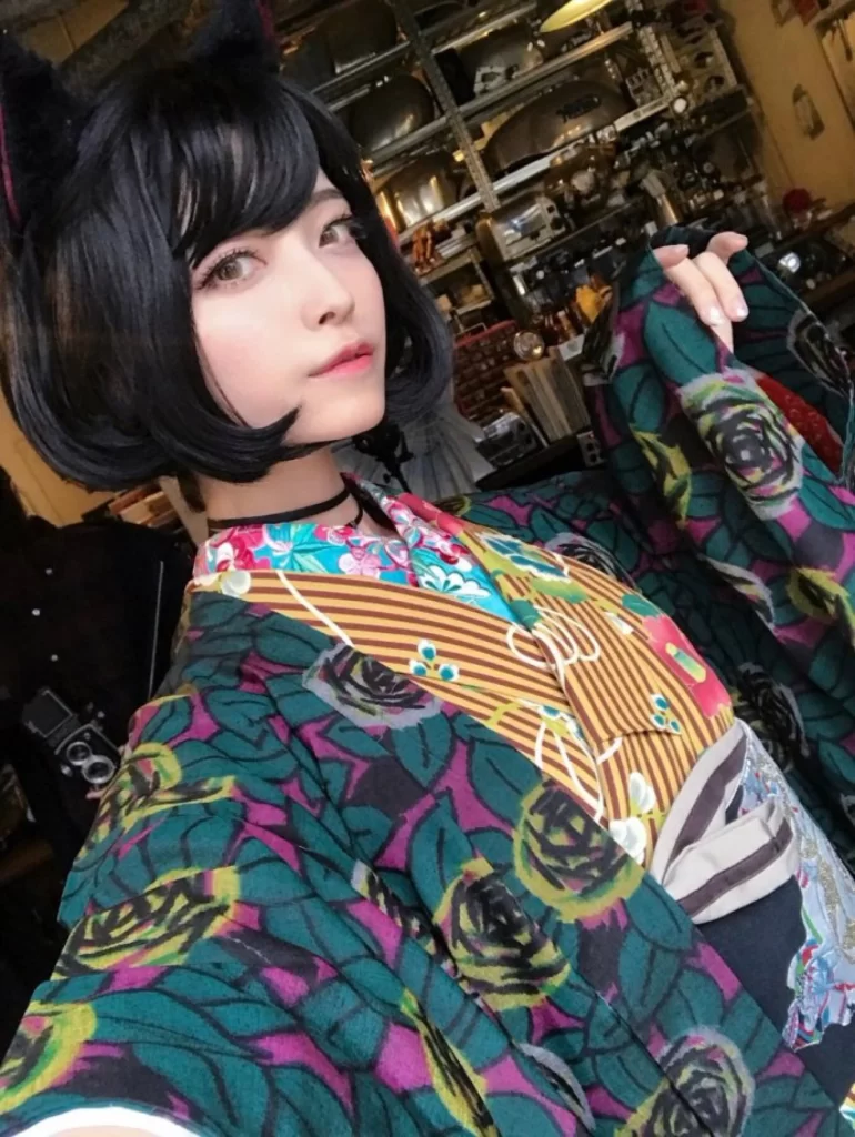 Teal Floral Kimono