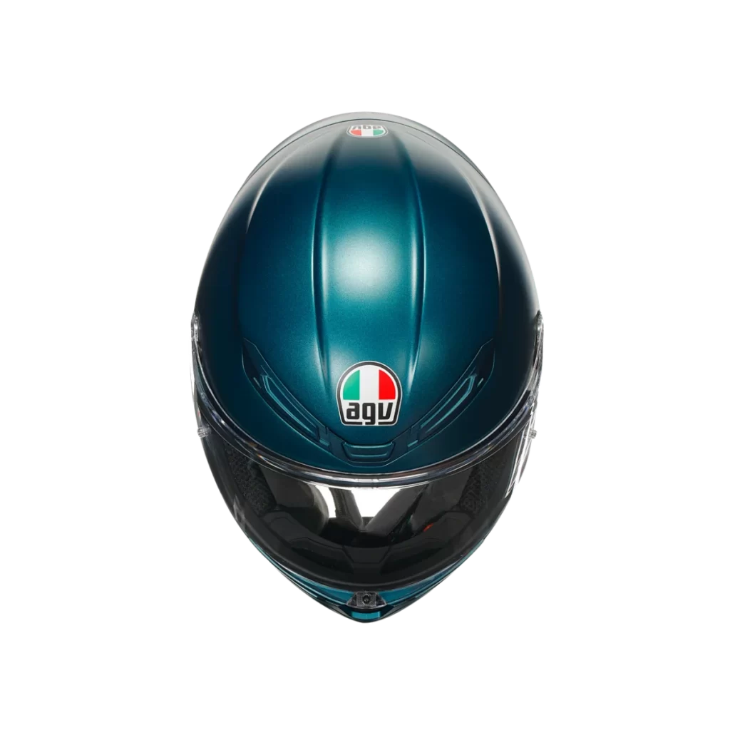 Teal Motorcycle AGV Helmet Glossy Italian