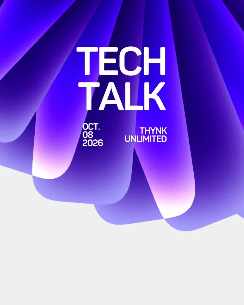 Tech Talk Purple Blue Gradient