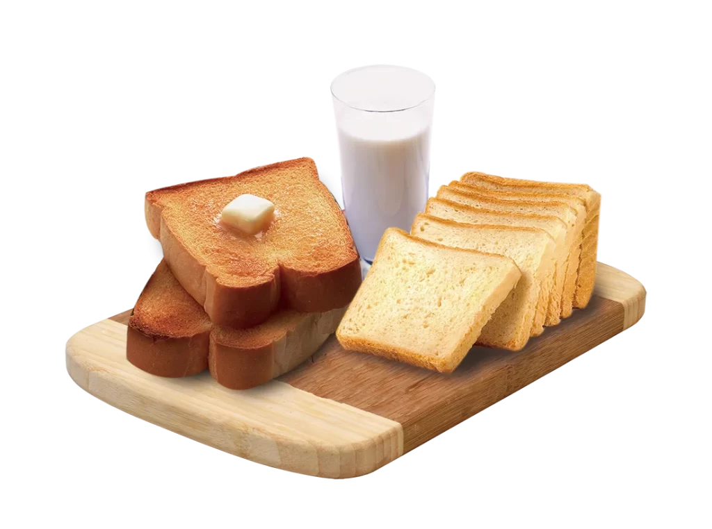 Toasted Bread Golden Brown Crispy Butter Slice Milk