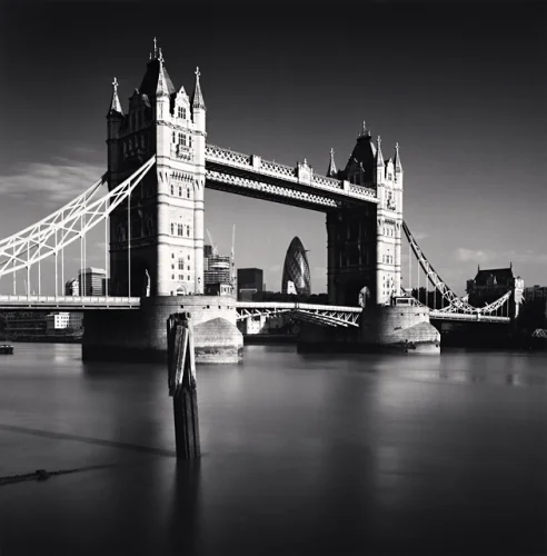 Tower Bridge Architecture High Contrast Dramatic Cityscape