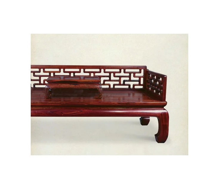 Traditional Wooden Furniture Red Lacquer Carved