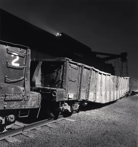 Train Industrial High Contrast Textured Mysterious