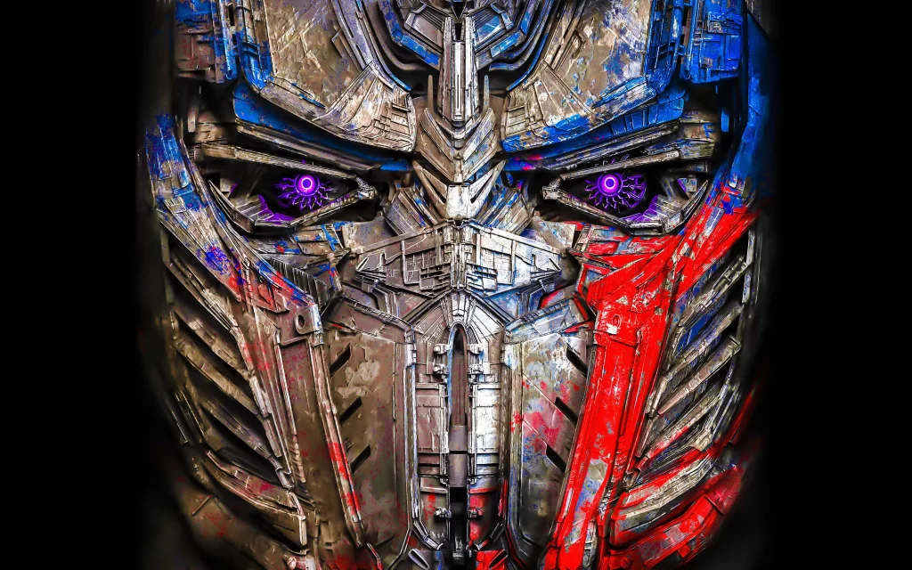 Transformer Robot Metallic Blue Red Sci