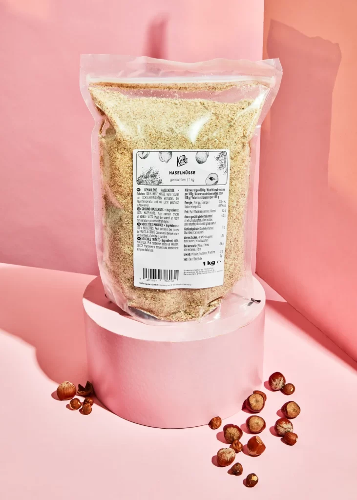 Transparent Plastic Bag Brown Natural Simple Nuts