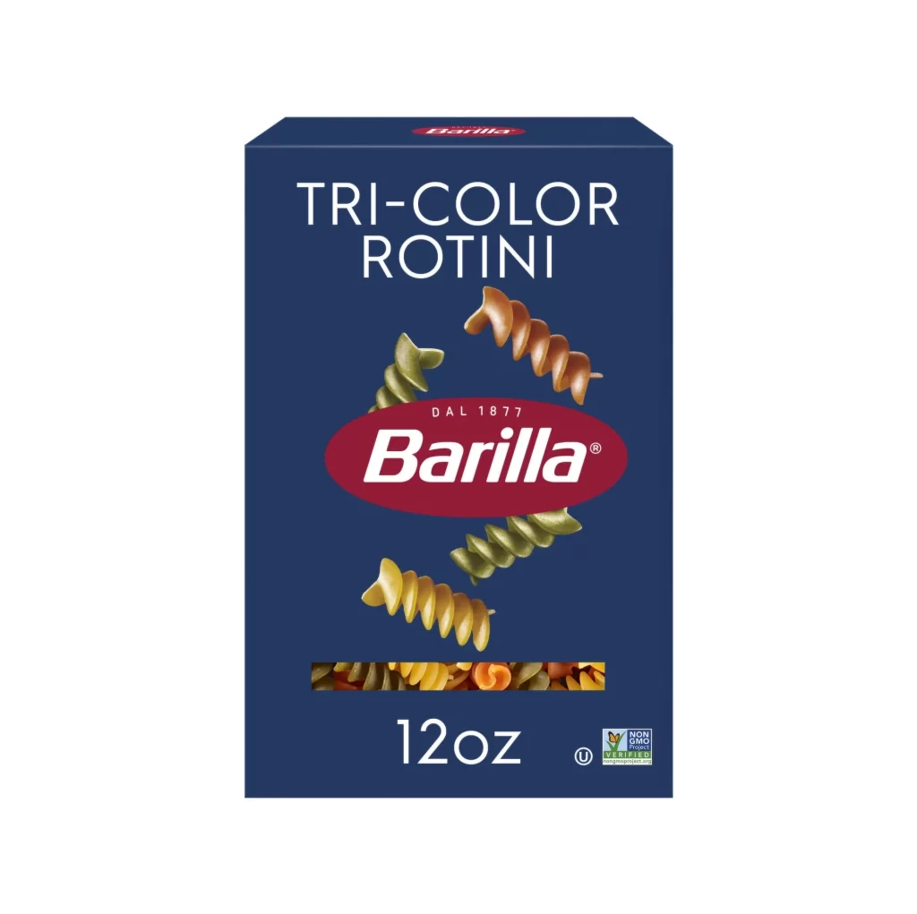 Tri Color Rotini Blue Red White