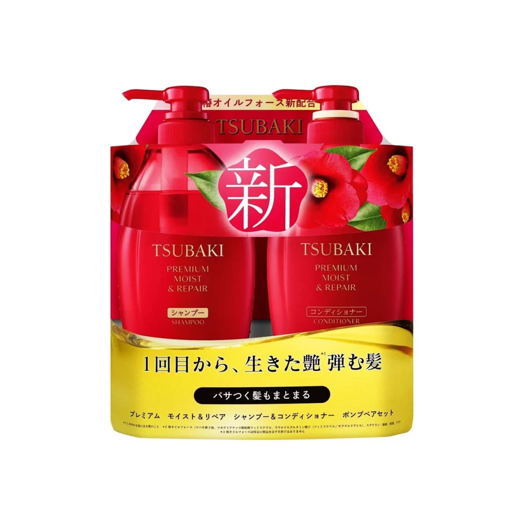 Tsubaki Moist Repair Shampoo Conditioner Red