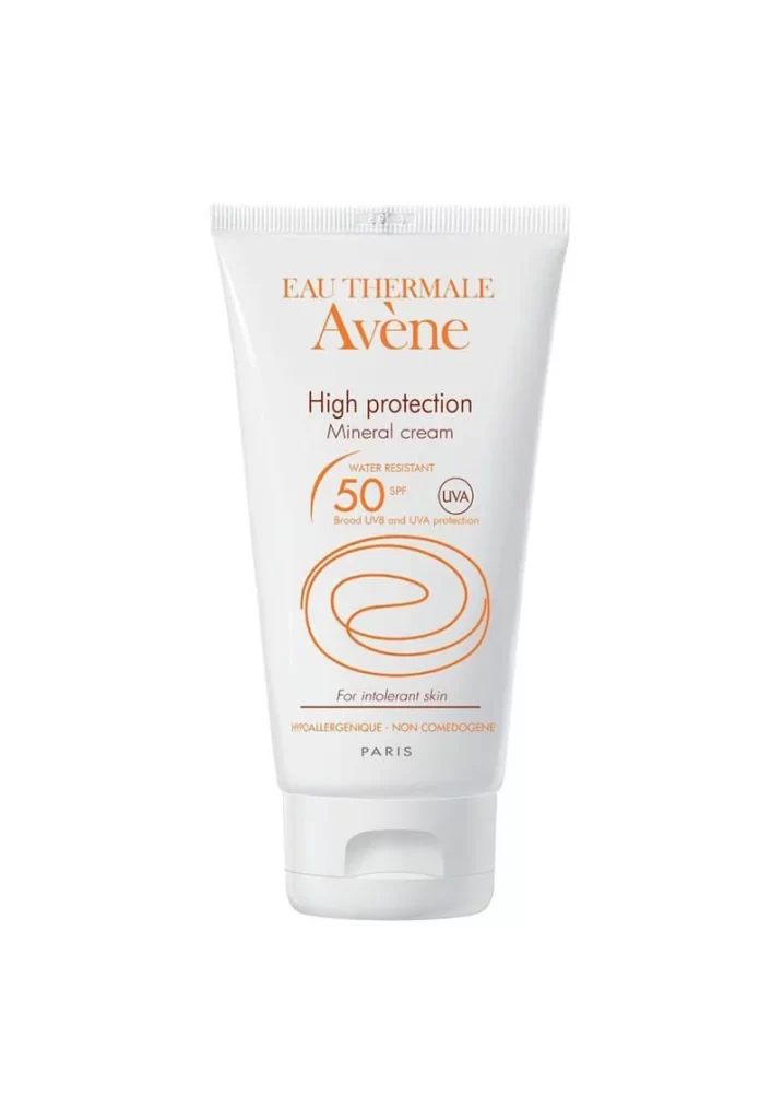 Tube Mineral Cream White Orange Hypoallergenic Skincare