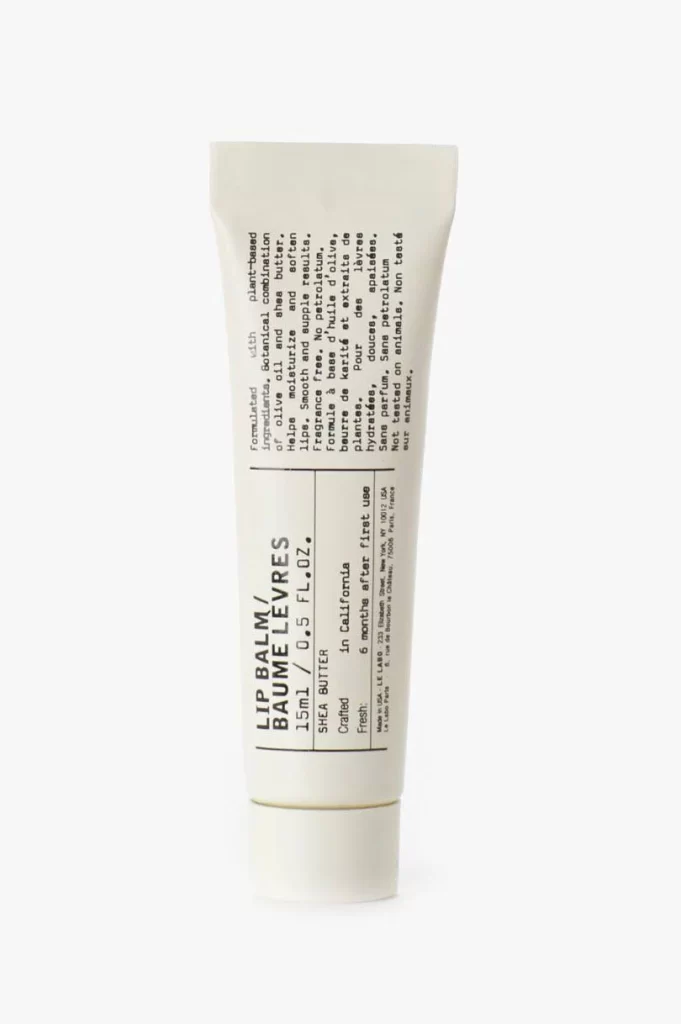 Tube White Simple Skincare Lip Balm