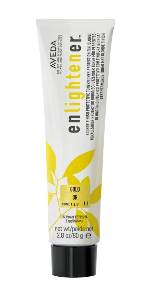 Tube White Yellow Leaf Design Haircare