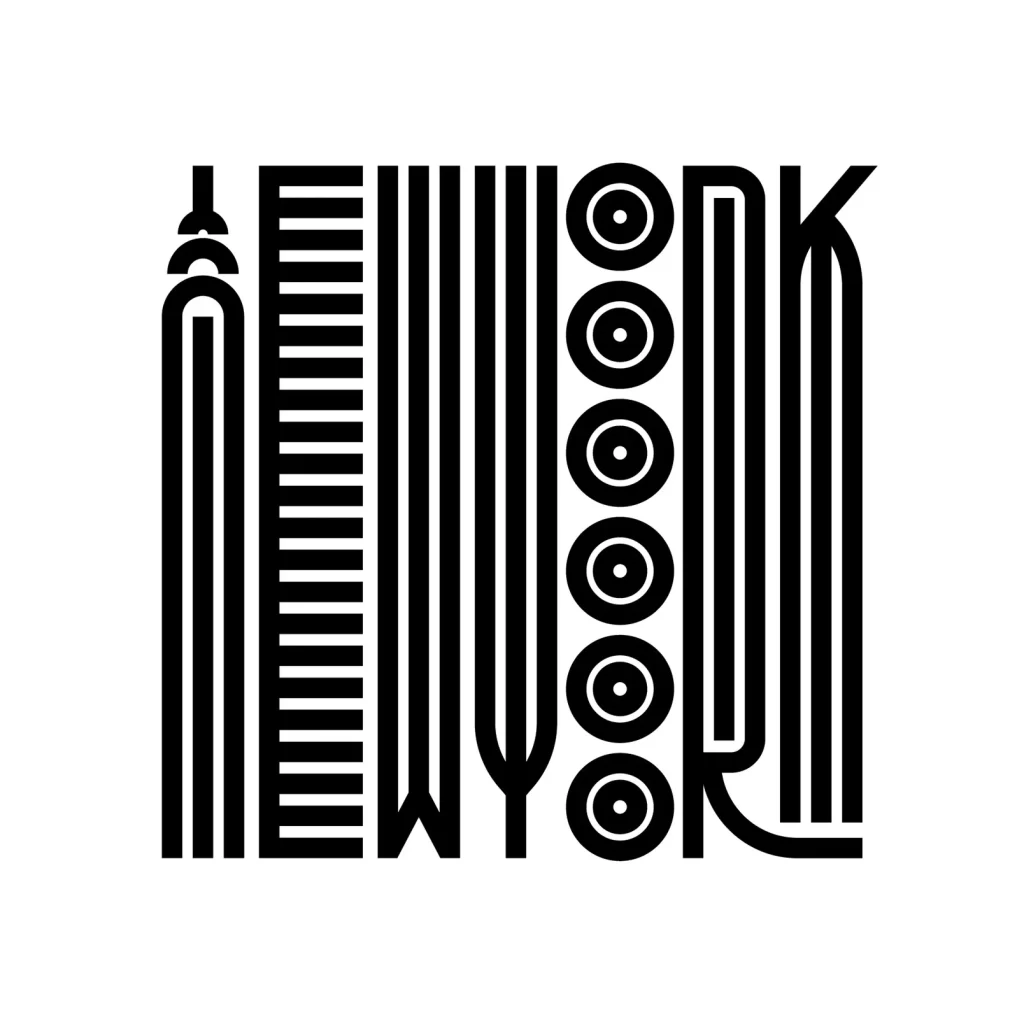 Typography Black White Abstract