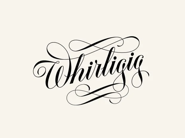 Typography Black White Calligraphy Design
