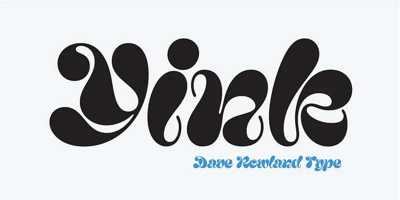 Typography Black White Font