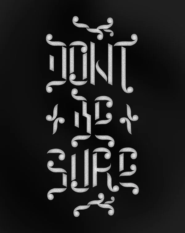 Typography Black White Inspirational Quote V1
