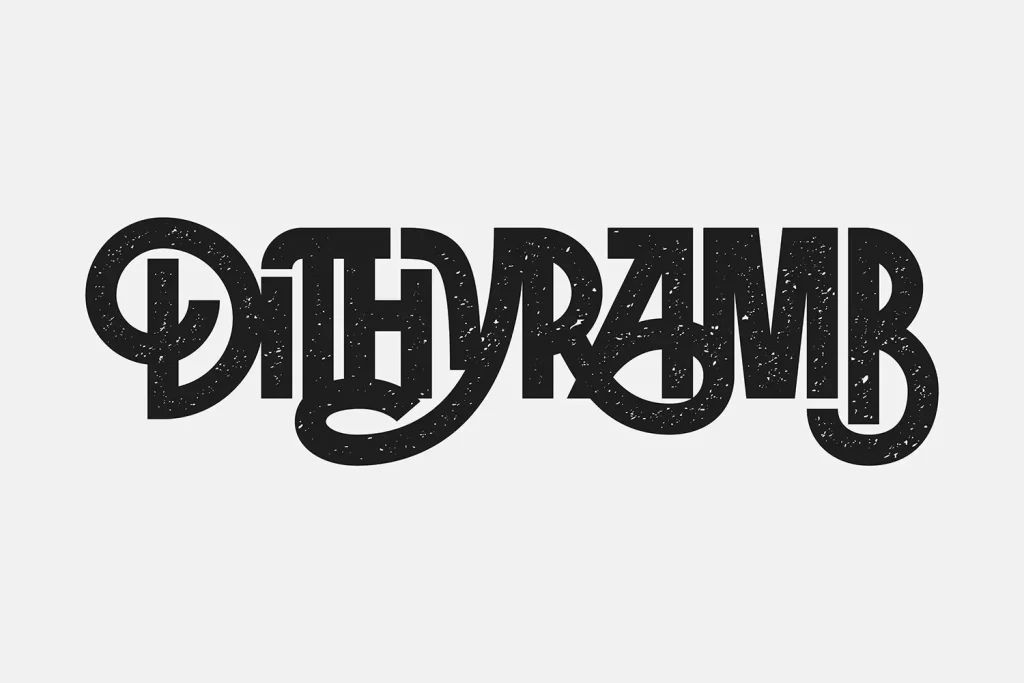 Typography Black White Logo Modern