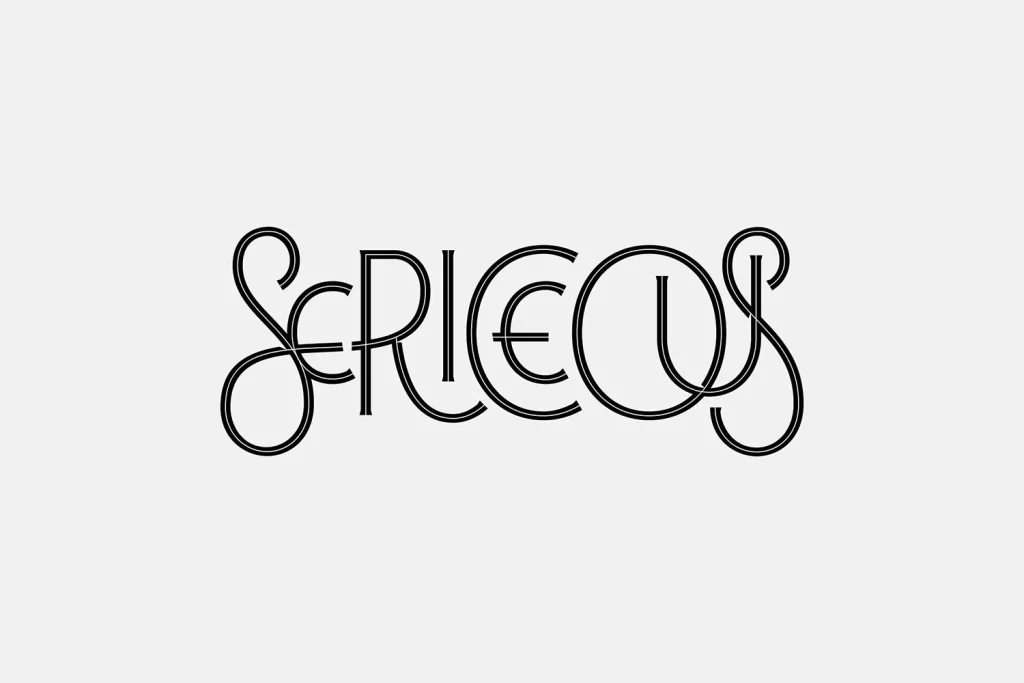 Typography Black White Logo V1