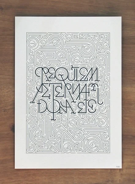 Typography Black White Poster V1