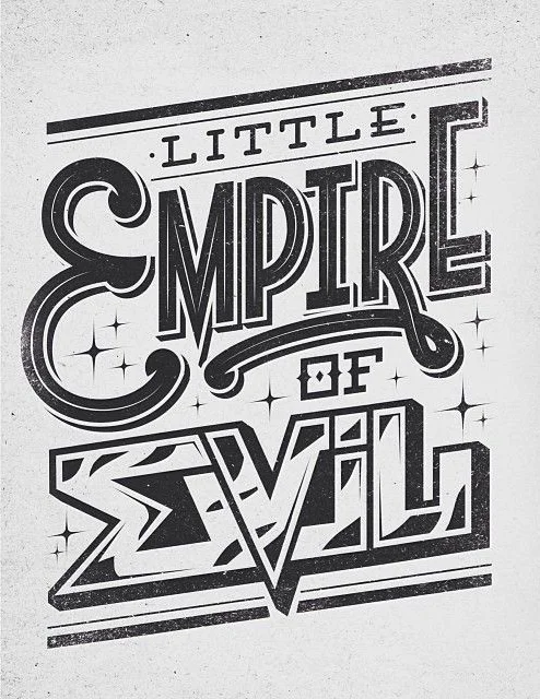 Typography Black White Poster Vintage