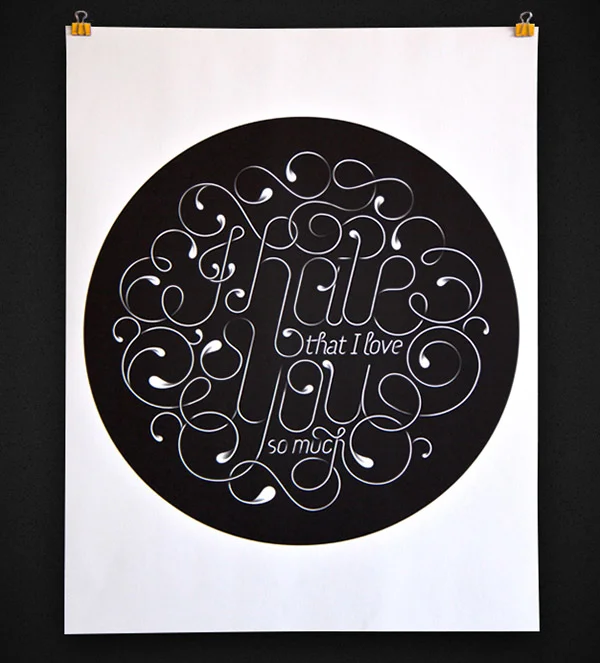 Typography Black White Poster V2