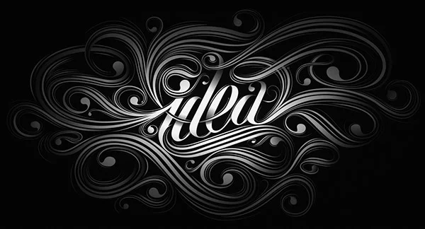 Typography Black White V4