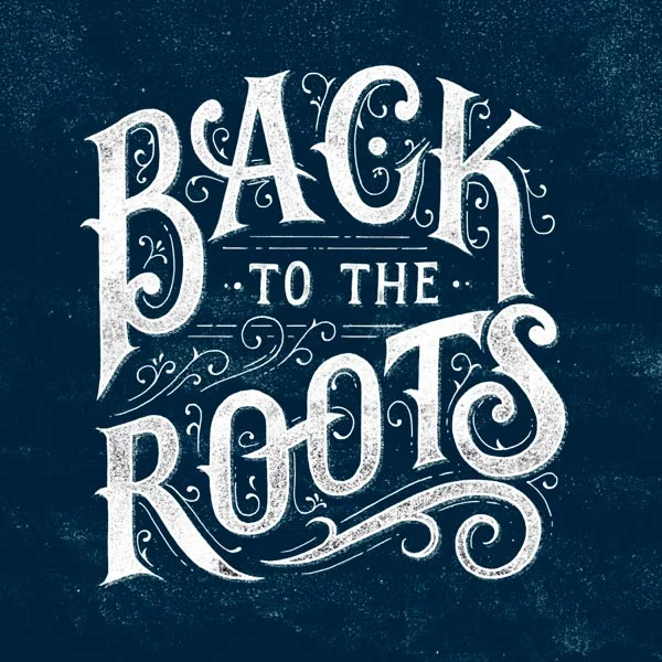 Typography Blue White Inspirational Quote