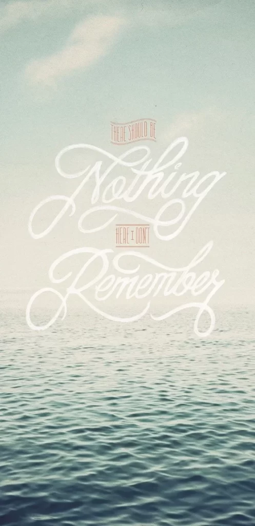 Typography Blue White Quote Ocean