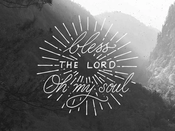Typography Mountain Landscape Black White Inspirational
