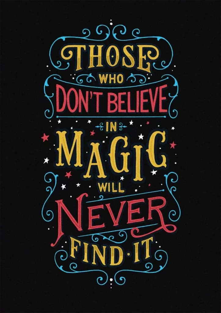 Typography Quote Black Red Yellow Blue