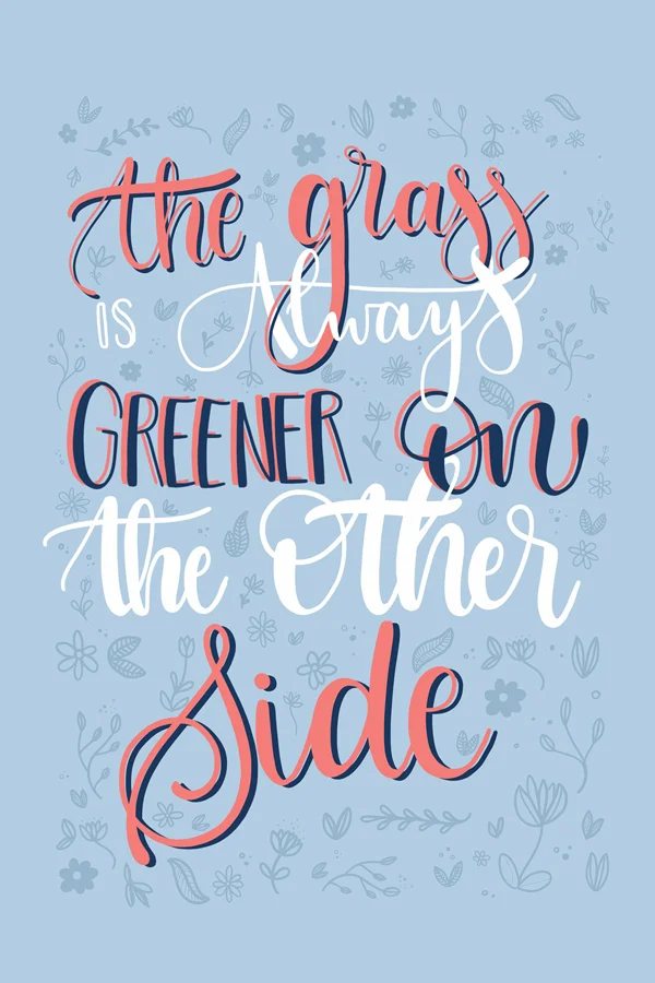 Typography Quote Blue White Motivational