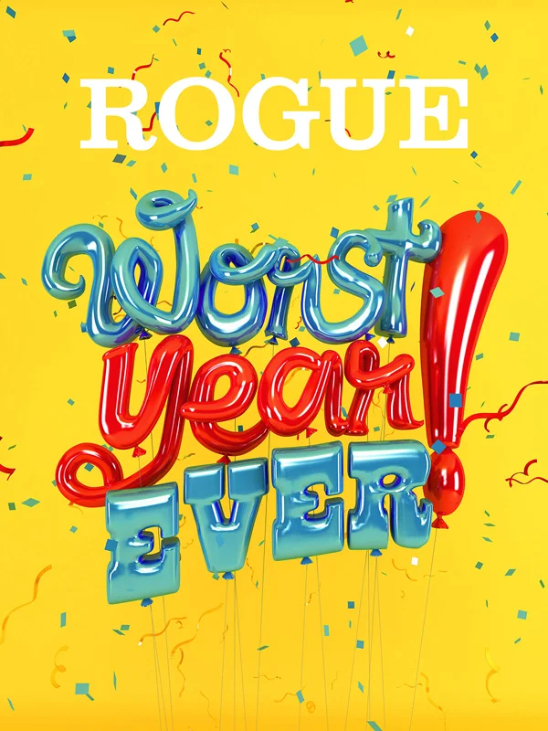 Typography Red Blue Yellow Poster Celebratory