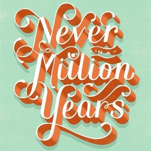 Typography Red White Mint Green