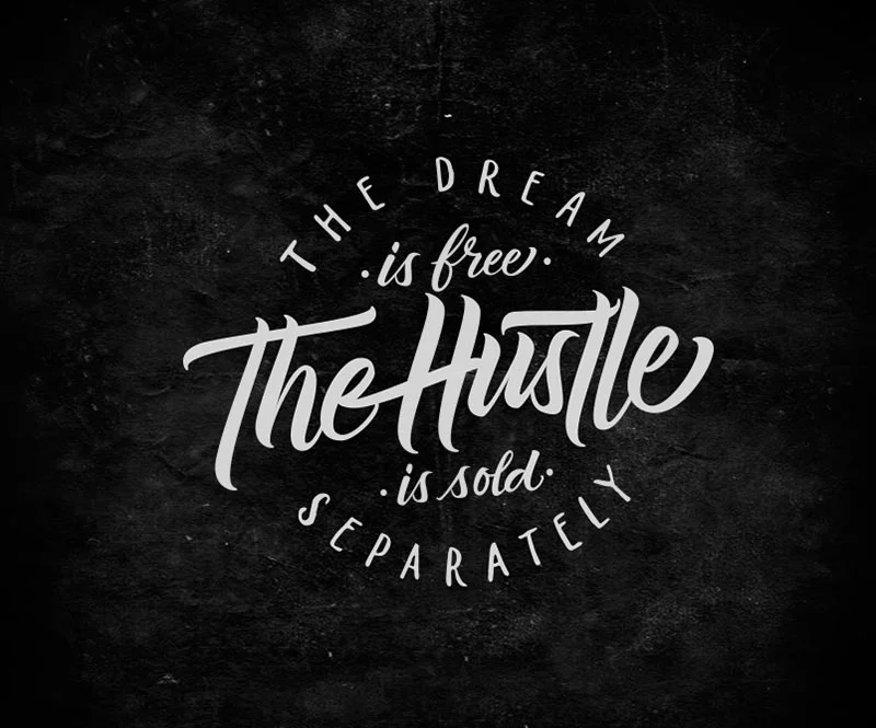 Typography White Black Motivational Quote V5
