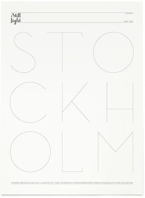 Typography White Black Poster