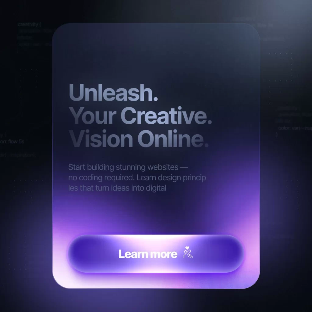 Unleash Creative Vision Online Learn More