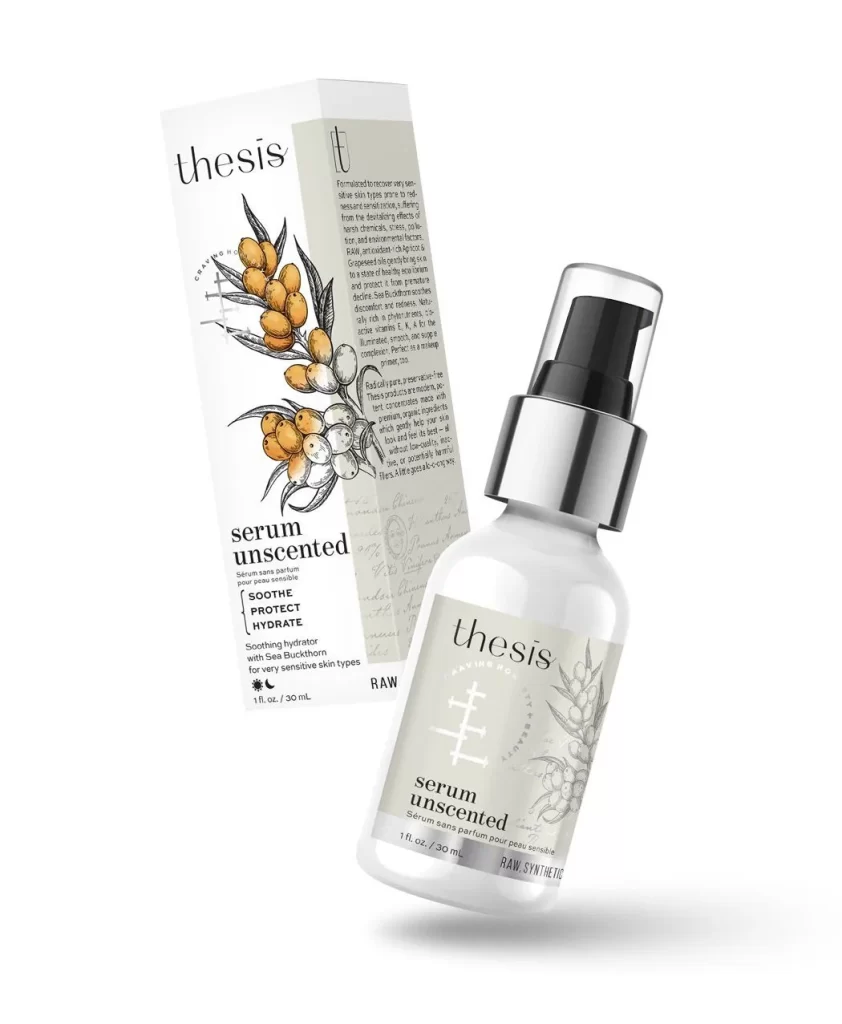Unscented Serum Bottle White Pump Dispenser Natural Organic Skincare