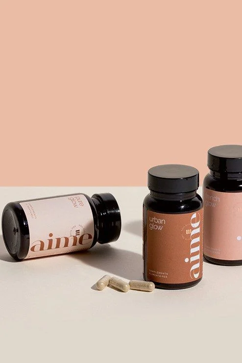 Urban Glow Capsules Brown Glass Bottle