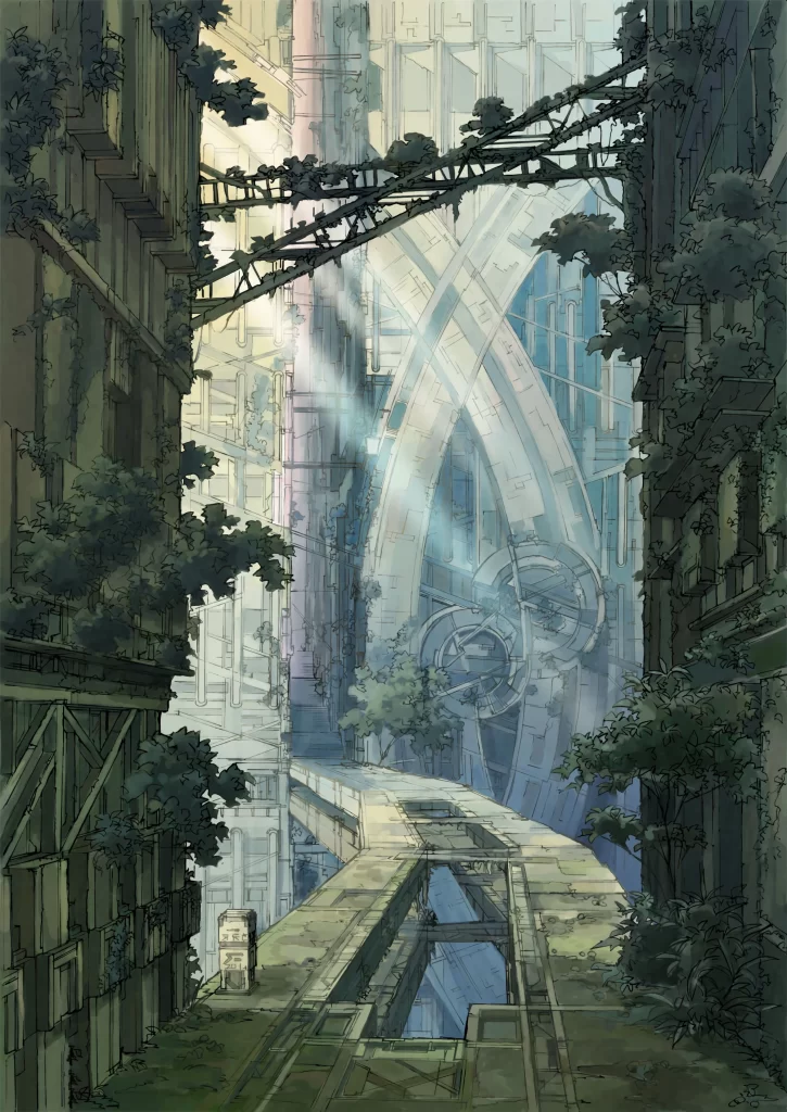 Urban Landscape Greenery Blue Yellow Sci