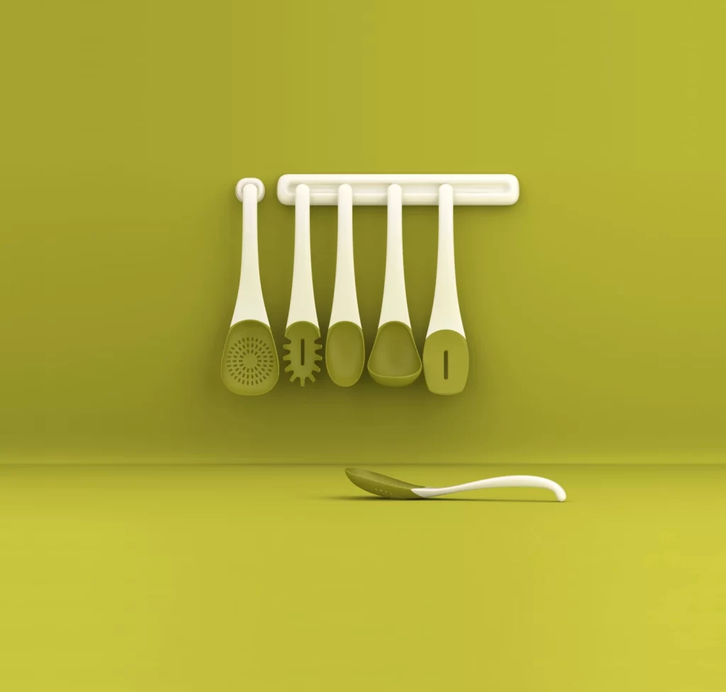 Utensils Olive Green White