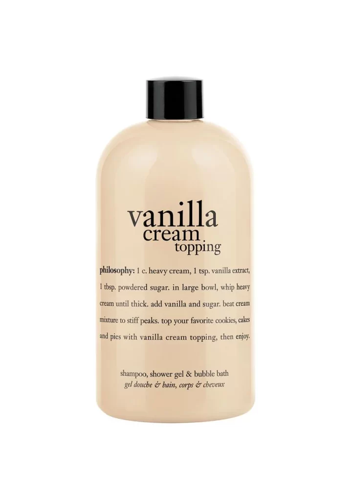 Vanilla Cream Topping Bottle Creamy Beige Simple Haircare