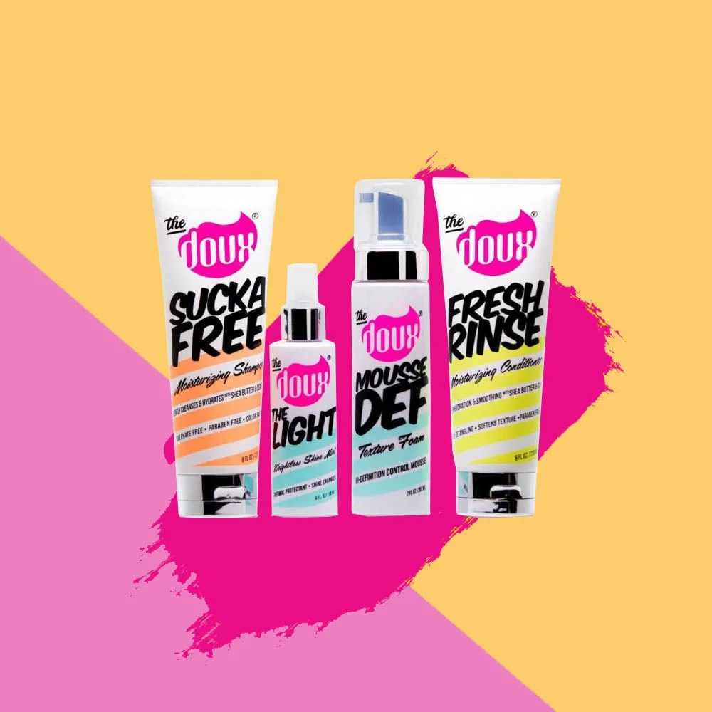 Vibrant Haircare Tube White Pump Colorful Design