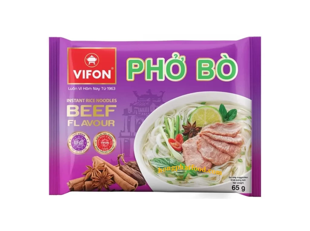 Vifon PHỞ BÒ Instant Rice Packaging