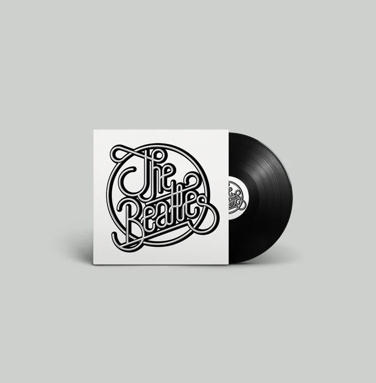 Vinyl Record Black White Music Retro
