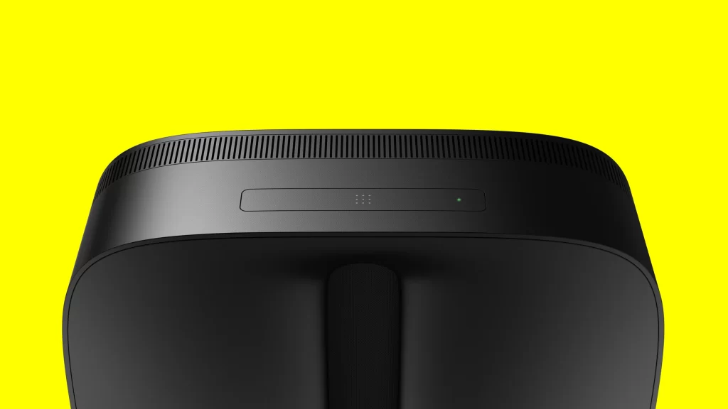 Virtual Reality Headset Black Yellow Futuristic