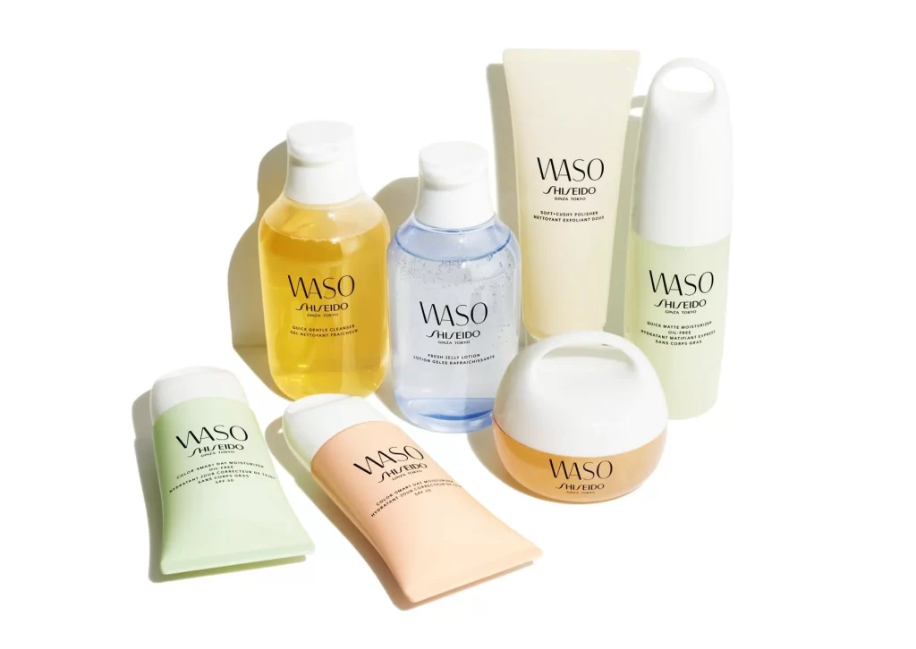WASO Shiseido Skincare Bottle Tube Jar Pump Cream