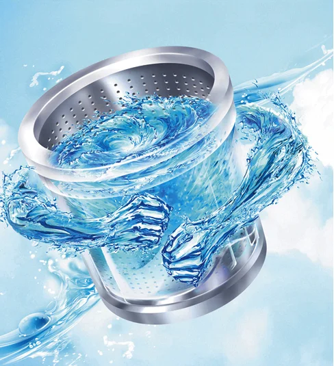 Water Filter Clear Blue Cylinder Design Advertising
