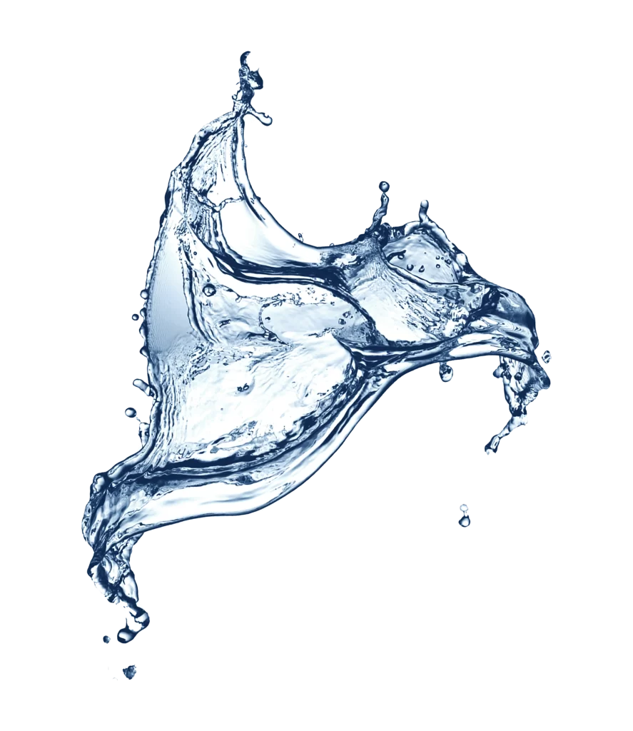 Water Splash Blue White Dynamic Abstract