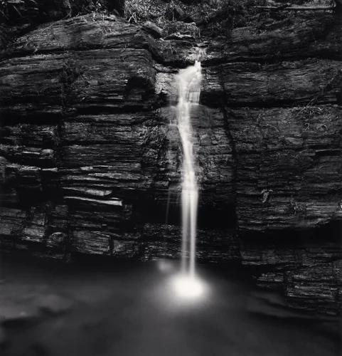 Waterfall Textured High Contrast Moody Nature