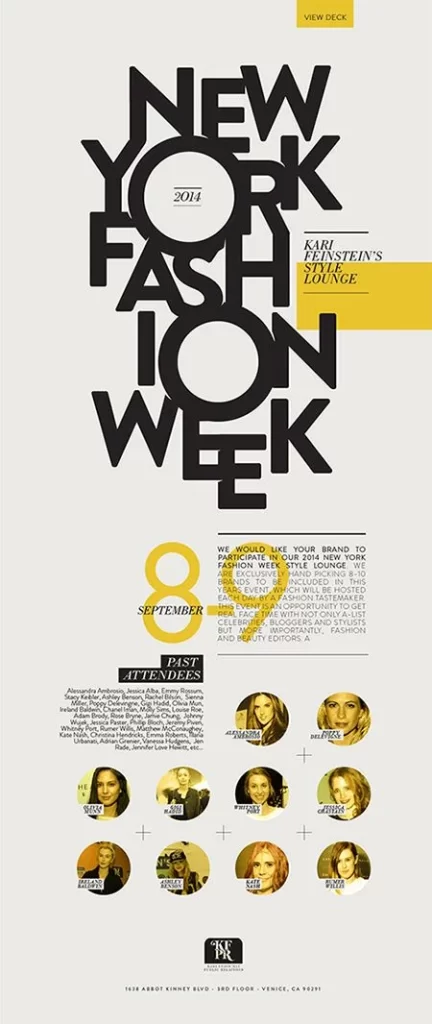 Week Yellow Black Event Poster