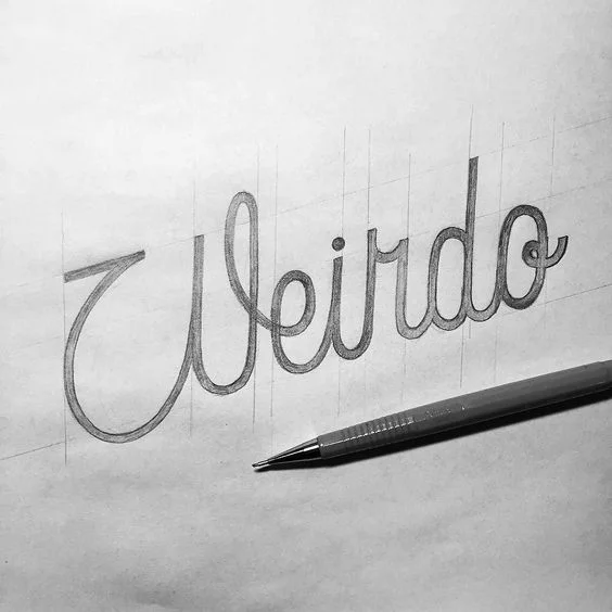 Weirdo Black White Sketch Pen