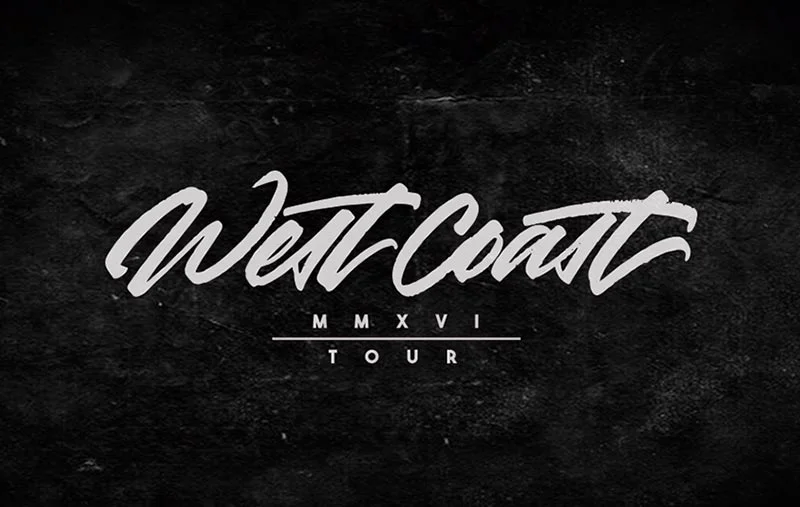 West Coast Tour Black White Concert